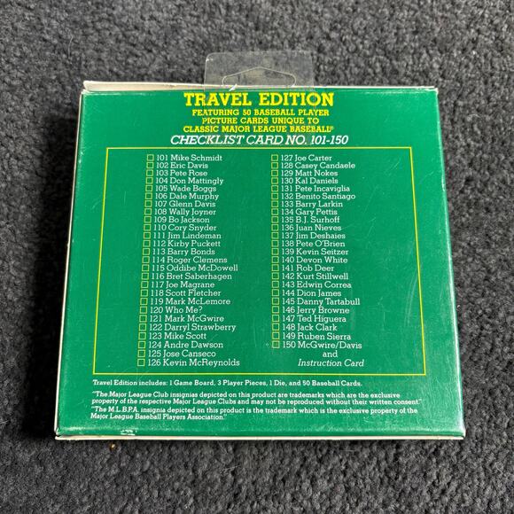 Vintage Classic Major League Baseball Travel Edition Board Game S/2 - New in Box - Picture 3 of 6